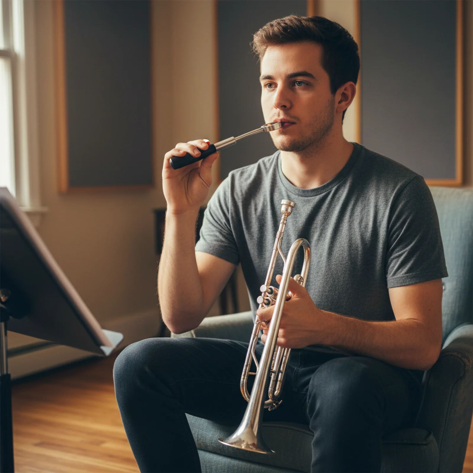Trumpet Mouthpiece Training Me - огляд і ціна Trombone Mouthpiece