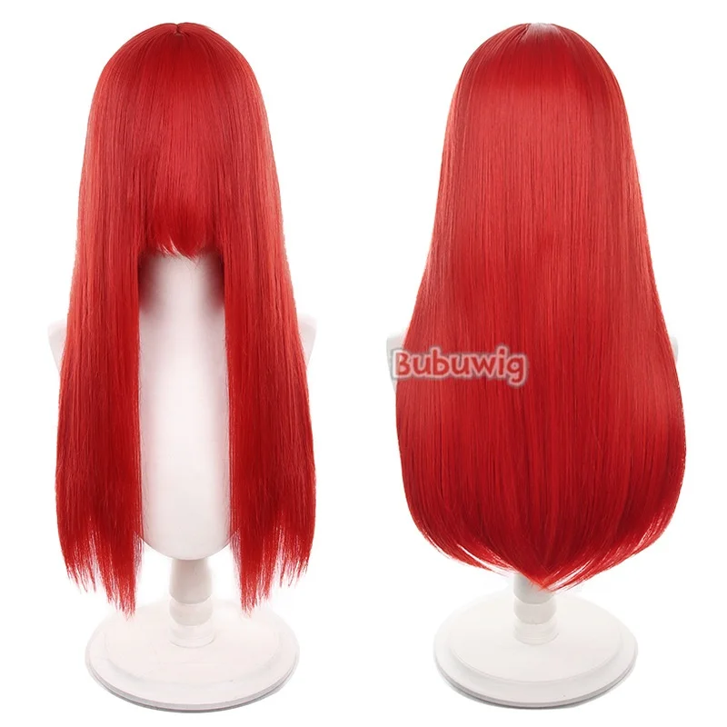 Bubuwig Synthetic Hair 60cm 80cm Long Straight Cosplay Wigs 100 Colors Pure Color Fashion Anime Halloween Cos Wig Heat Resistant