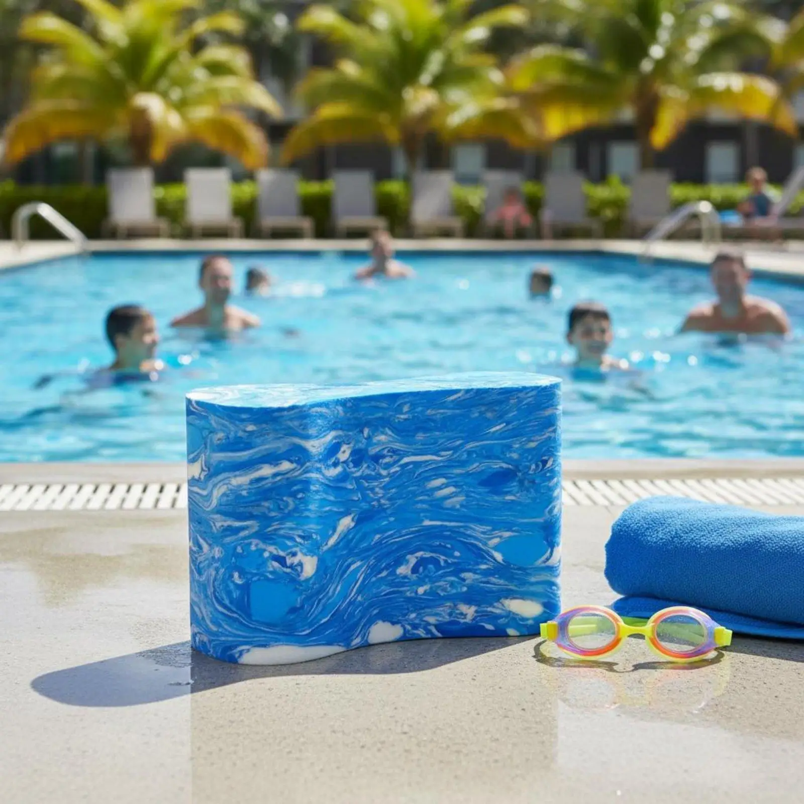 Double Loop Pull Buoy Posture Swim Training Leg Clamp Elevates Hips and Legs Swim Training Pull Buoy for Beginners, Swimmers
