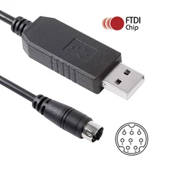 Roland Synthezier SK88 Pro SC88 Pro USB RS232 Serial Cable FTDI FT232RL USB RS232 to 8-pin Mini Din Cable