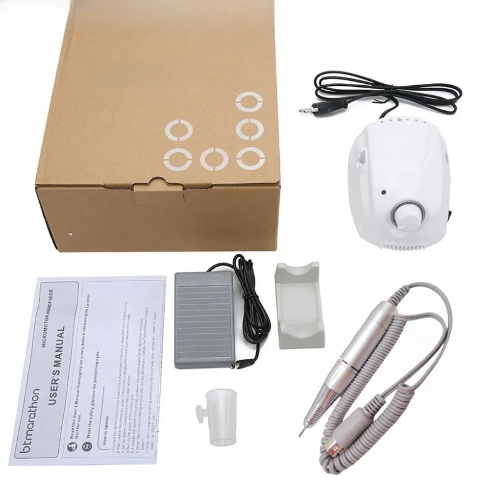 65W elektrische nagelboor BT Marathon Champion-3 manicuremachine 35K polijsthandvat frees manicure slijpen nagelvijl - afbeelding 2