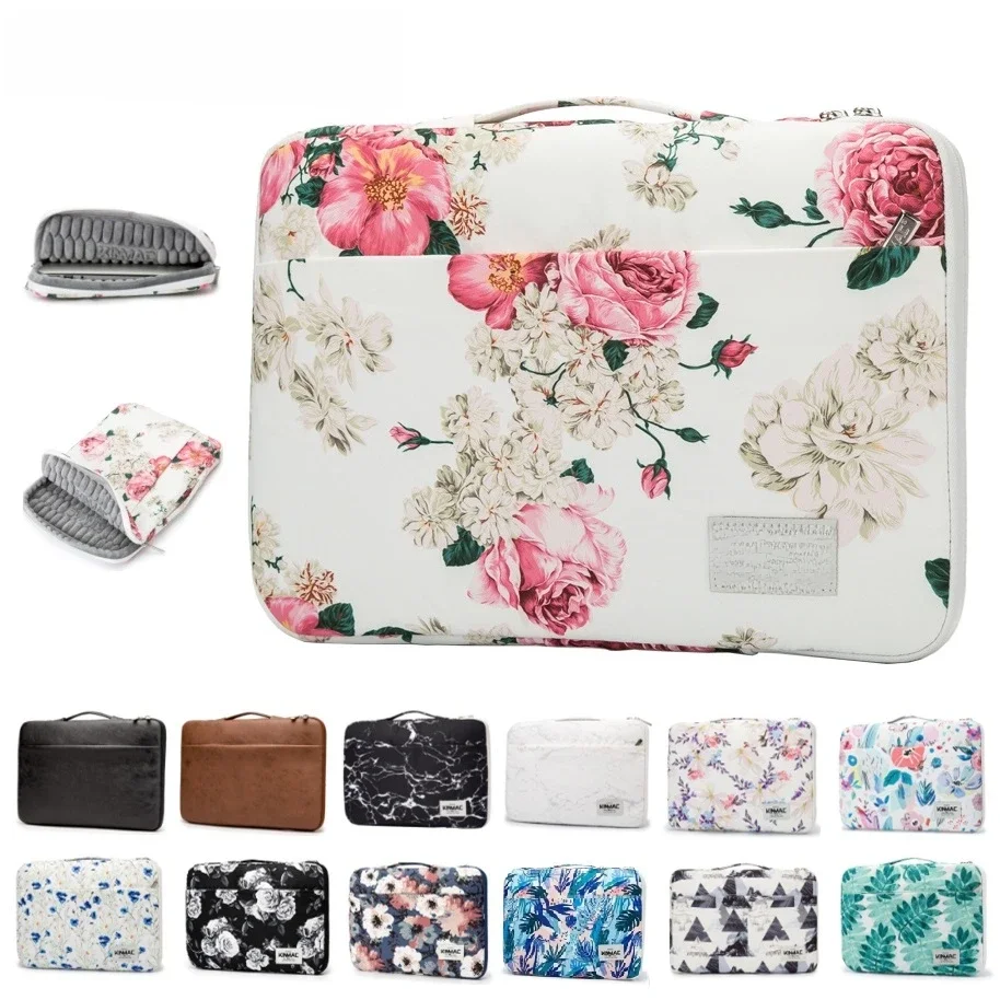 Wodoodporna teczka Kinmac torba na laptopa 12,13,14,15,6,16 cali, Lady Man kobiety uchwyt pokrowiec na Macbook Air Pro M1 DropShip — zdjęcie produktu 7