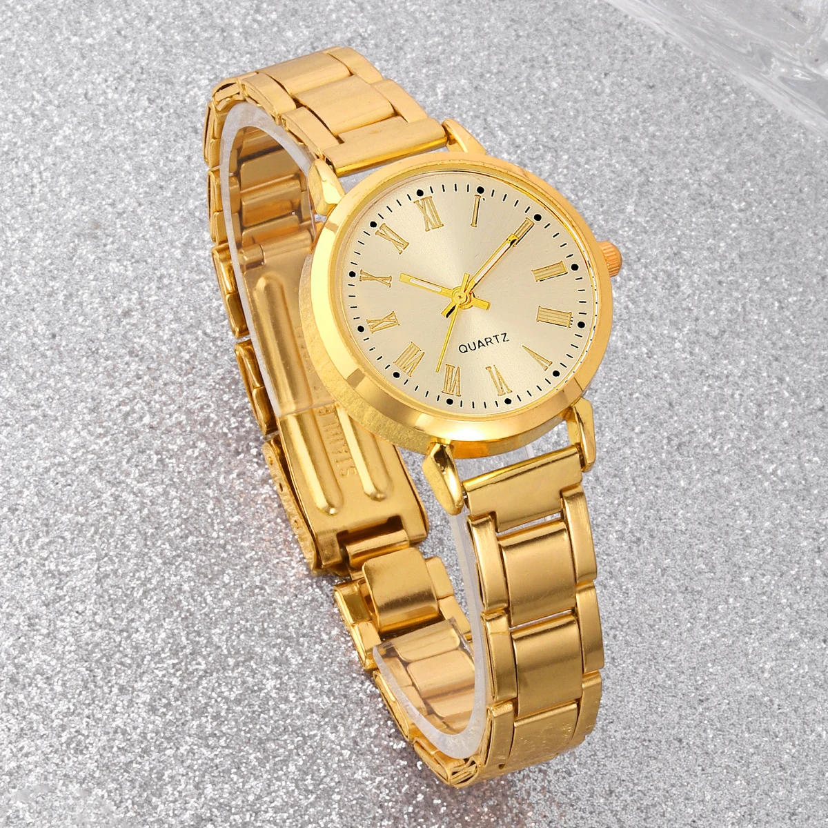 Women's Fashion Watch Set, High-End Trendy, Exquisite Simple Pattern Quartz Watch and Bracelet Combo, Best Gift Choice for Best Friend's Birthday, Girlfriend's Travel Vacation, Graduation Season, Halloween, Valentine's Day, Christmas (2-Piece Set)