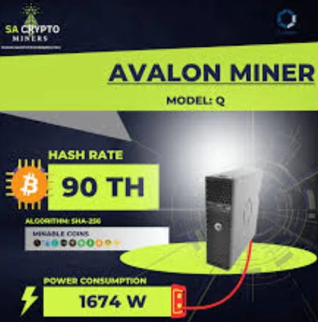 Minero de Bitcoin Avalon Q 90TH/s 1674W, Nuevo, Entrega a Domicilio, 100% Original, Minero ASIC Avalon para Bitcoin, Superior al Avalon Q 90