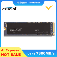 Crucial T500 1TB Gen4 NVMe M.2 Internal Gaming SSD, Up to 7300MB/s, Laptop & Desktop Compatible- CT1000T500SSD8(OEM PACKAGE)