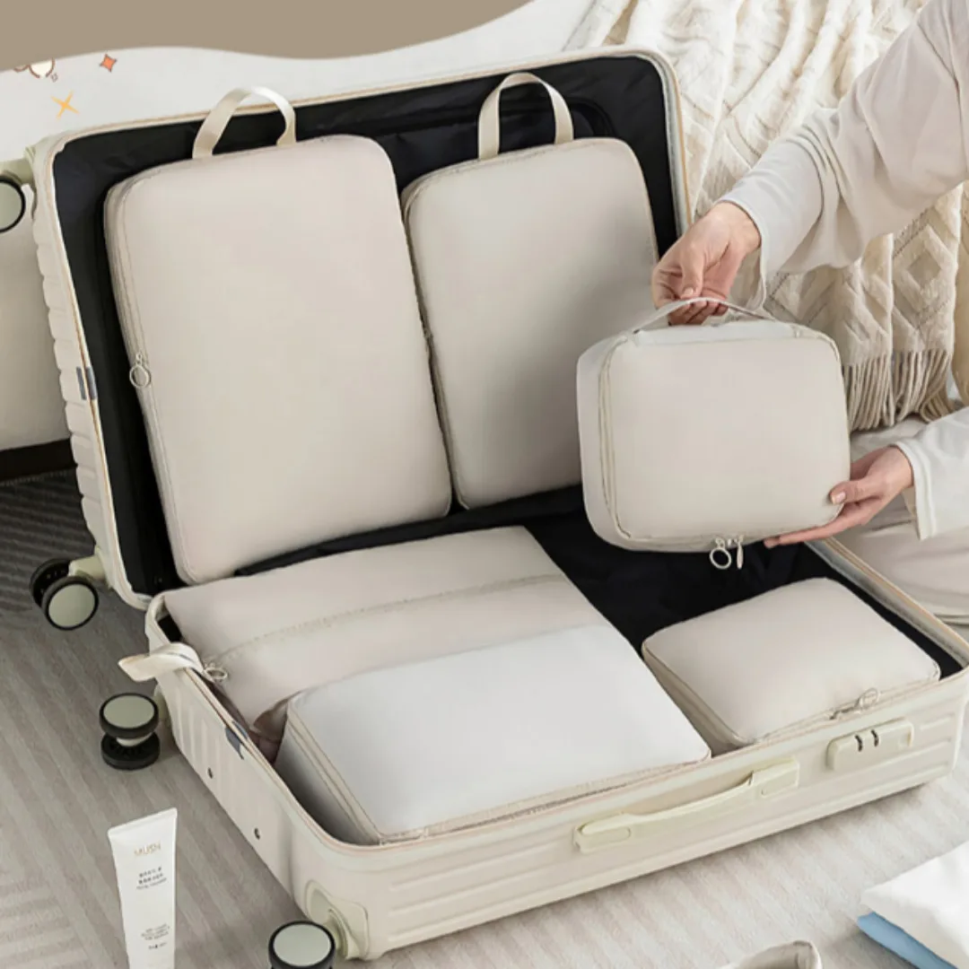 كيس ملابس داخلية للتنظيف المنزلي مقاوم للماء ، حامل تخزين ، أكياس ضغط ، حقيبة سفر ، 3 أنواع ، 7 أنواع ، مجموعة