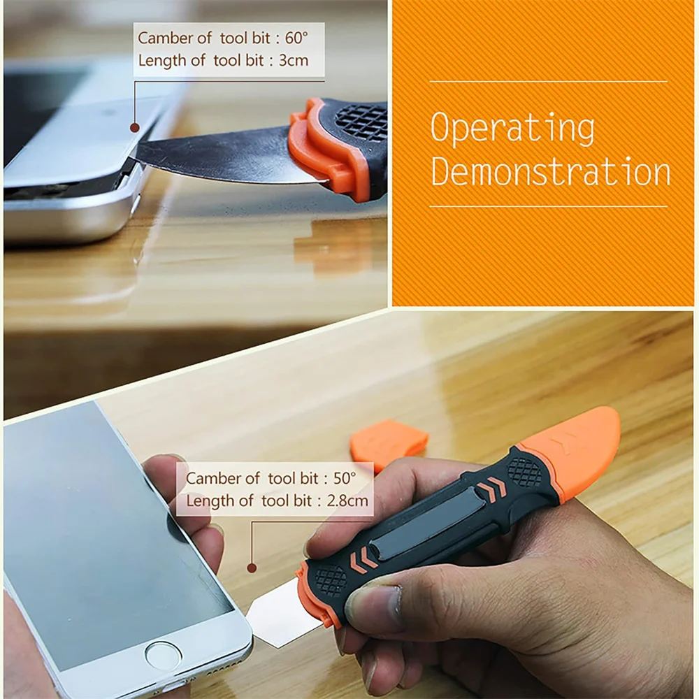 Spudger Opening Pry Tool - Anti-Static Thin Flexible Stainless Steel Blade Opener for Smartphone Metal Sheet Disassembly Tool