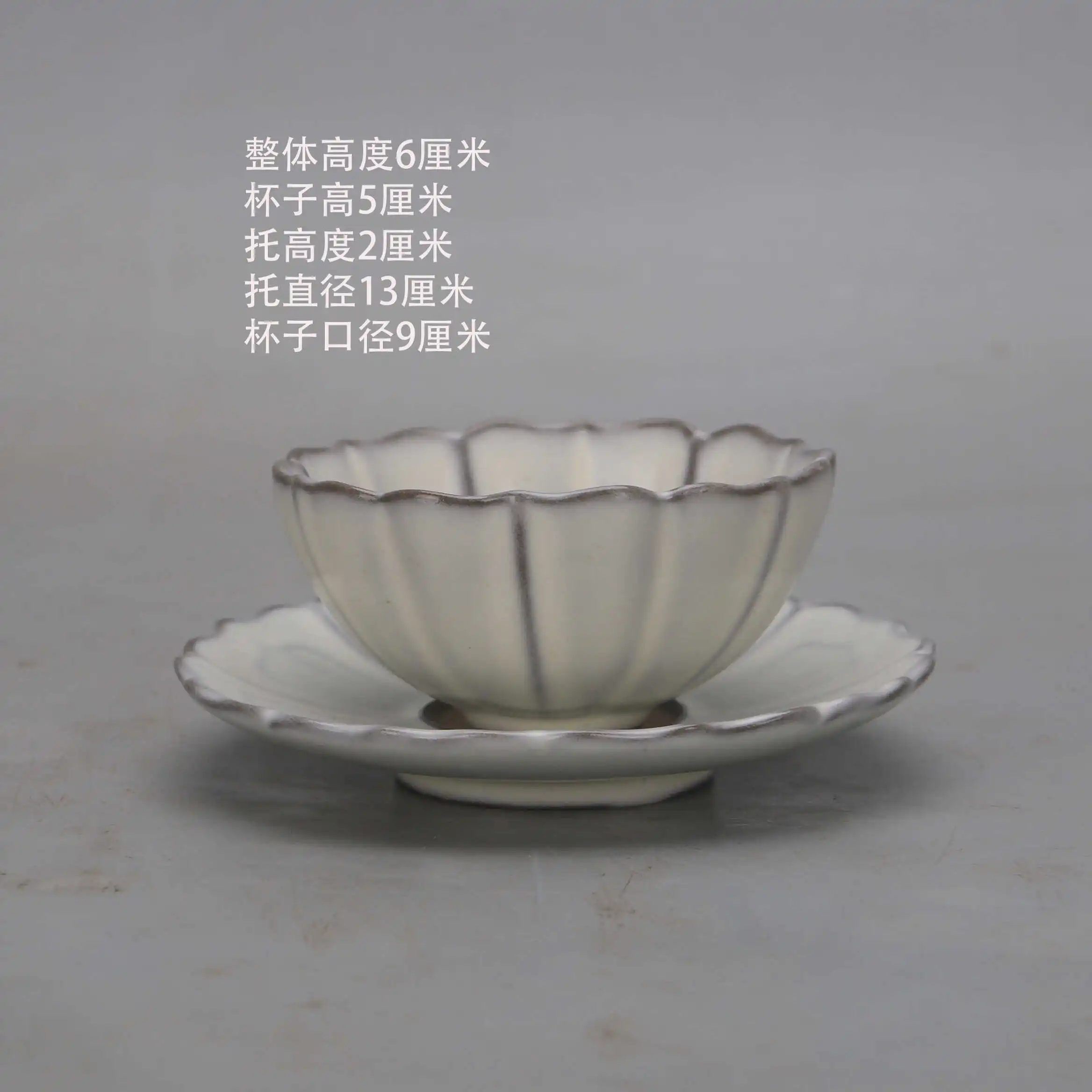 Song Dynasty Ru Kiln Moon White Glaze Spur Mark Wine Pot Imperial Style Antique Ceramic Home Decor