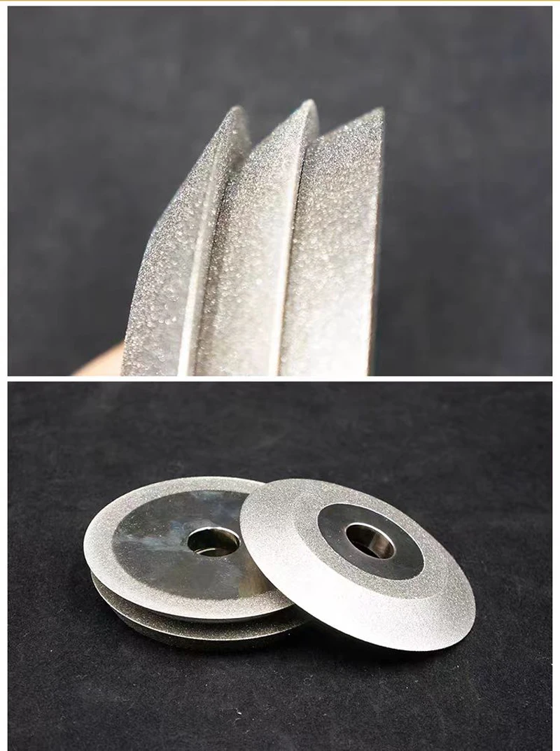 CBN Einseitige Diamantschleifscheibe für HSS-Schnellarbeitsstahl-Bohrer, 100 mm Durchmesser x 20 mm Loch 100 # – Detail 3