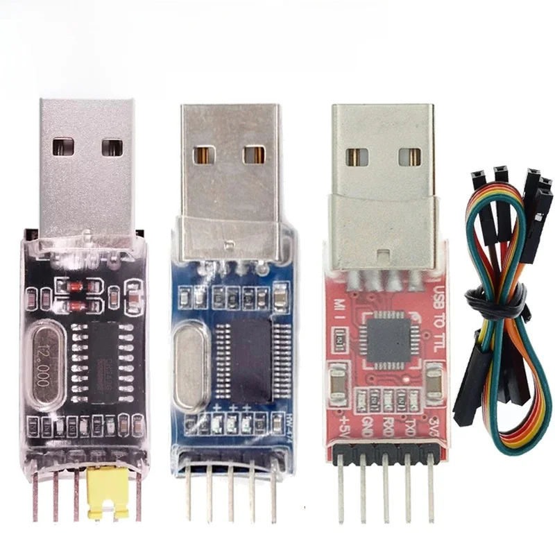 3 sztuk/partia = 1 sztuk PL2303HX + 1 sztuk CP2102 + 1 sztuk CH340G USB do TTL dla arduino PL2303 CP2102 5PIN moduł USB do UART TTL — zdjęcie 2