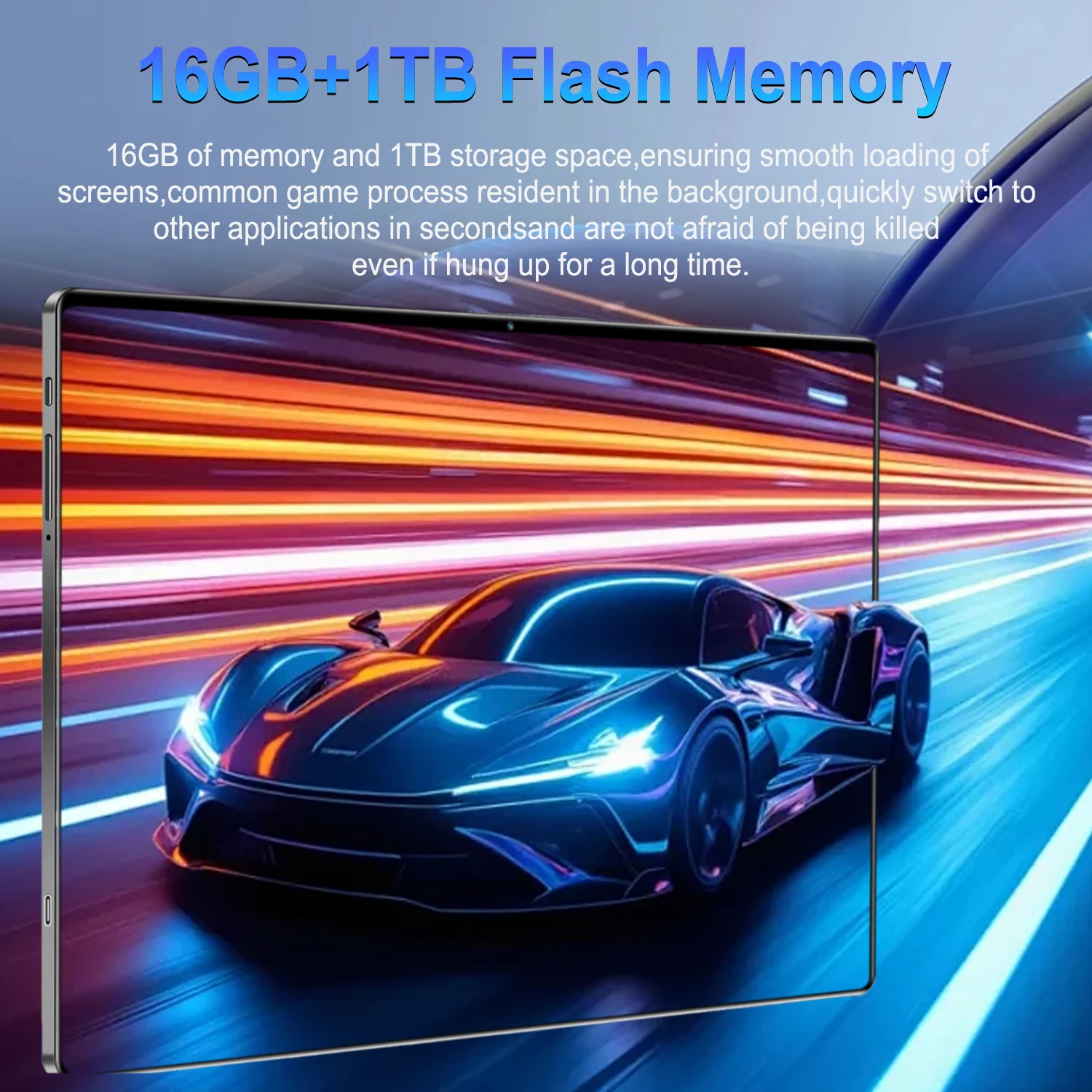 2026 New 10.36 Inch Pad Tablet PC Android 13.0 16GB RAM 1TB ROM 12000mAh 14 Core 5G Dual SIM Bluetooth GPS With Keyboard
