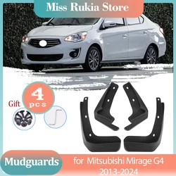 4x Car Mud Flaps for Mitsubishi Mirage G4 Attrage Dodge Attitude 2013~2024 2015 Mudguards Splash Guards Fender Flare Accessories