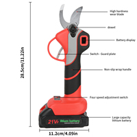 4Gears Brushless Electric Pruning Shears Cordless Rechargeable Fruit Tree Bonsai Pruning For 30mm 21V 18V Battery