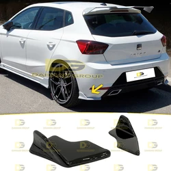 Seat Ibiza MK5 2017 - up Lenz Design Rear Bumper Corners Flaps Left and Right Set Gloss Black Plastic FR Cupra Sport Bodykit