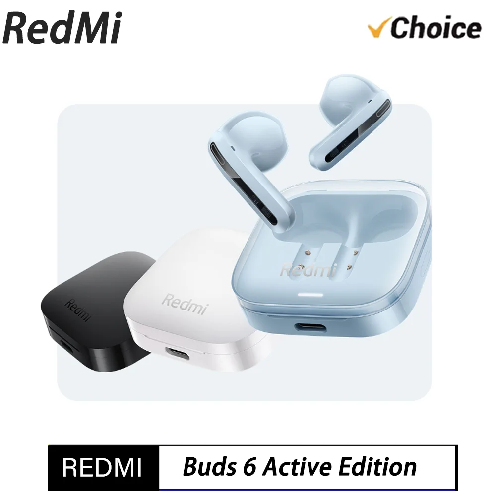 オリジナル-redmi-buds-6-vitality-edition-bluetooth-54-ノイズリダクションイヤホン-30時間バッテリー持続-5つのチューニングモード-ワイヤレスヘッドセット