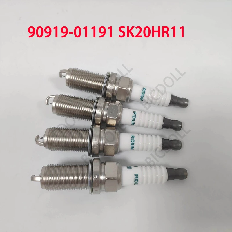 

4/6 PCS 90919-01191 SK20HR11 Iridium Spark Plug for Lexus LS460 LX570 GX460 Land Cruiser 4Runner FJ Tacoma Tundra Sequoia Toyota