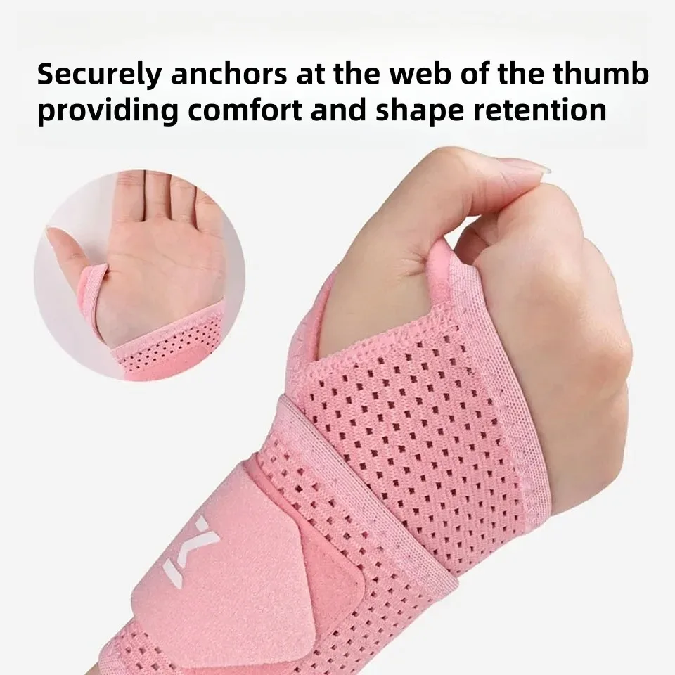 

Breathable Wrist Support Brace - Adjustable Compression Sleeve, Arthritis & Carpal Tunnel Relief, Sports Injury Pre