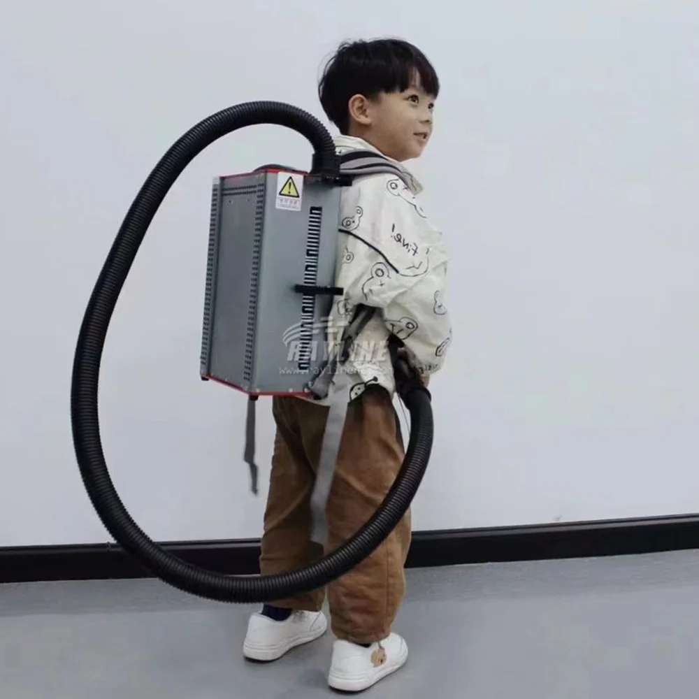 Safe and Efficient Backpack Portable Laser Cleaning Machine 100W Pulse Laser Metal Cleaning Machine Rust Remover For Paint