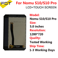 Black For NOMU S10 LCD Display+Touch Screen Assembly High Quality Digitizer Glass Panel Replacement For NOMU S10 Pro Display LCD