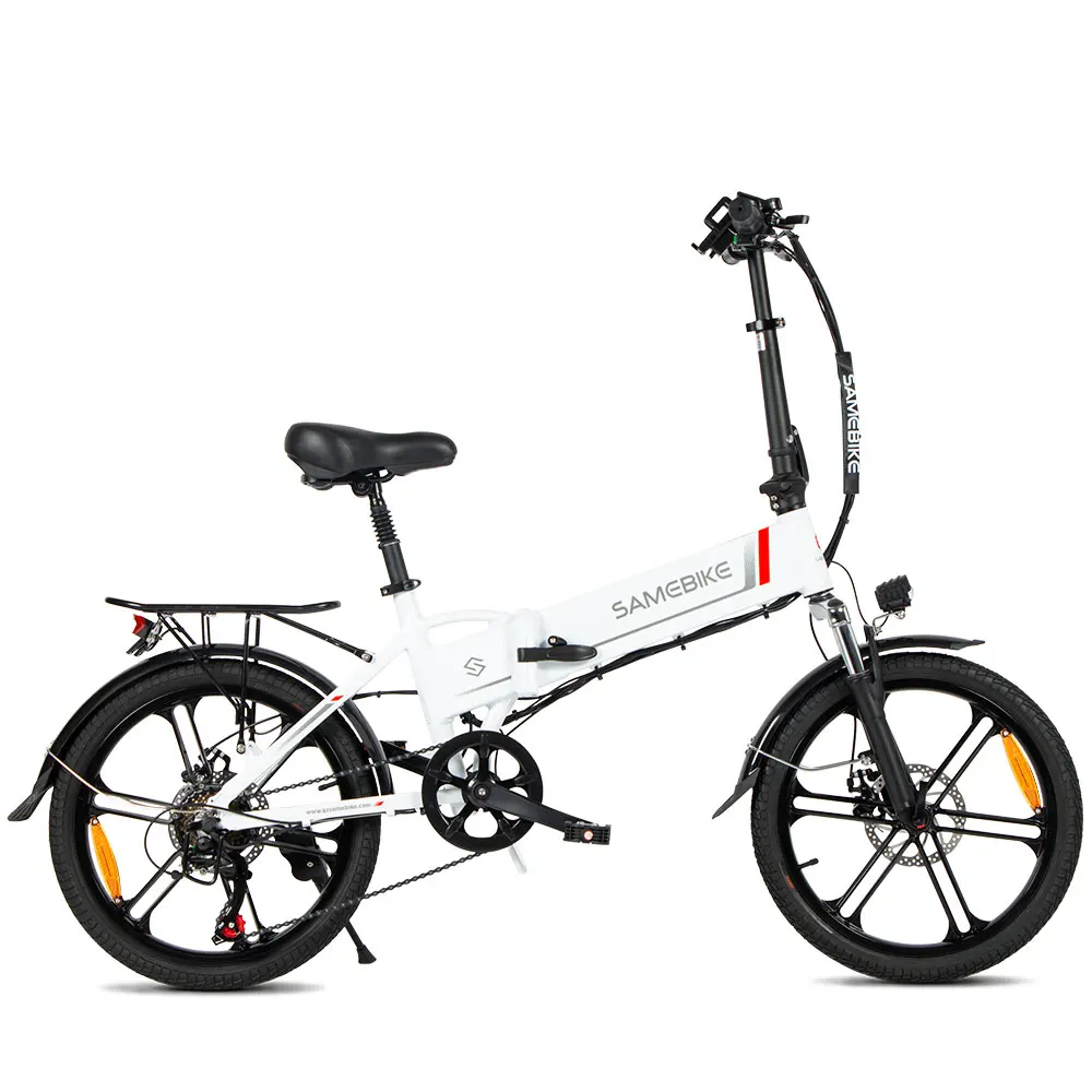 Samebike 20LVXD30-II Folding Electric Bike 48V10.4Ah Lithium Battery 350W Rear Hub Motor Ebike Double Disc Brake 7S Shifter 20 Inch Electric Bicycle image 3
