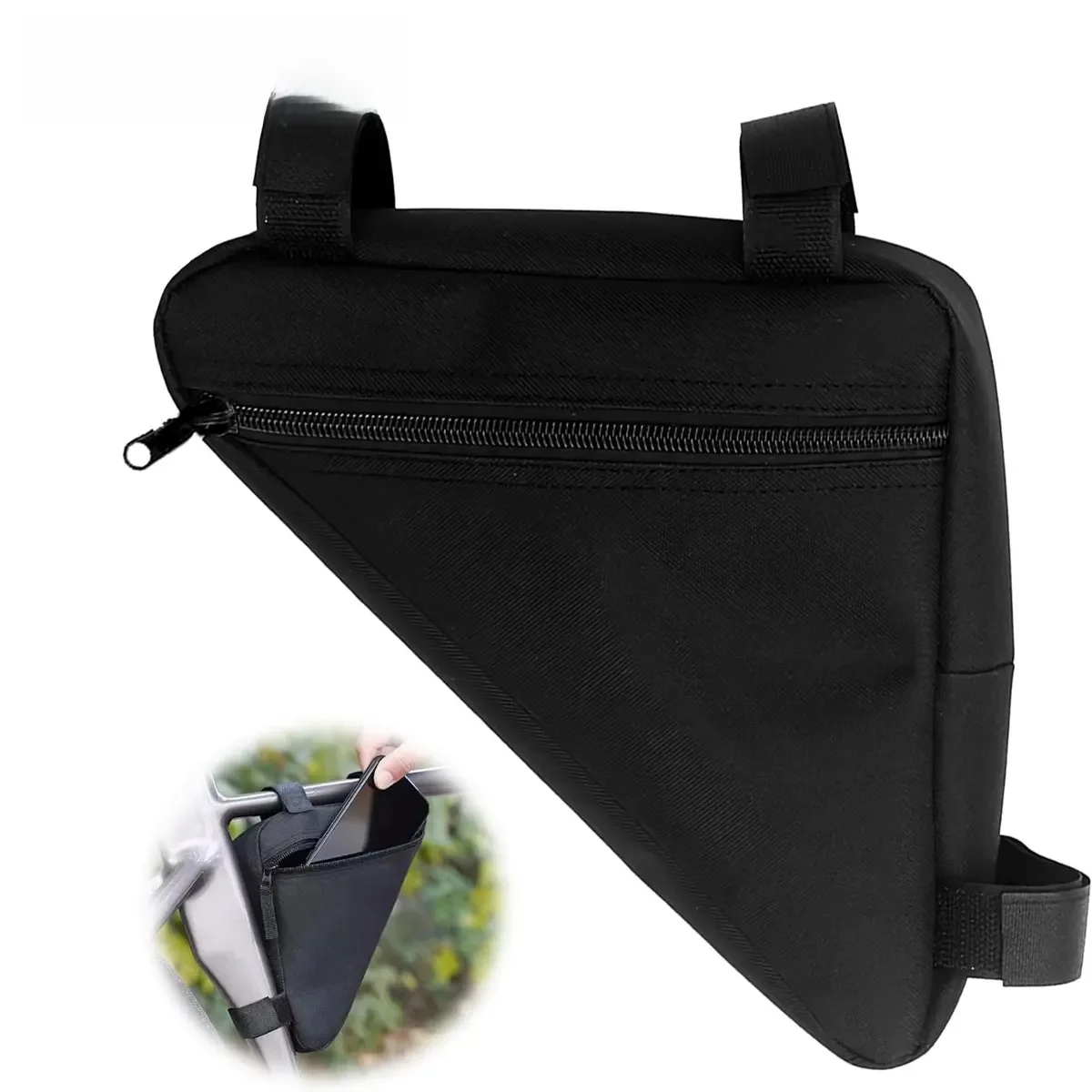 AliExpress pinmoap Bicycle Triangle Bag Nylon Waterproof Triangle Bag Bicycle Tube Bag Handbag Suitable For Storing Items On Road Mountain Bikes