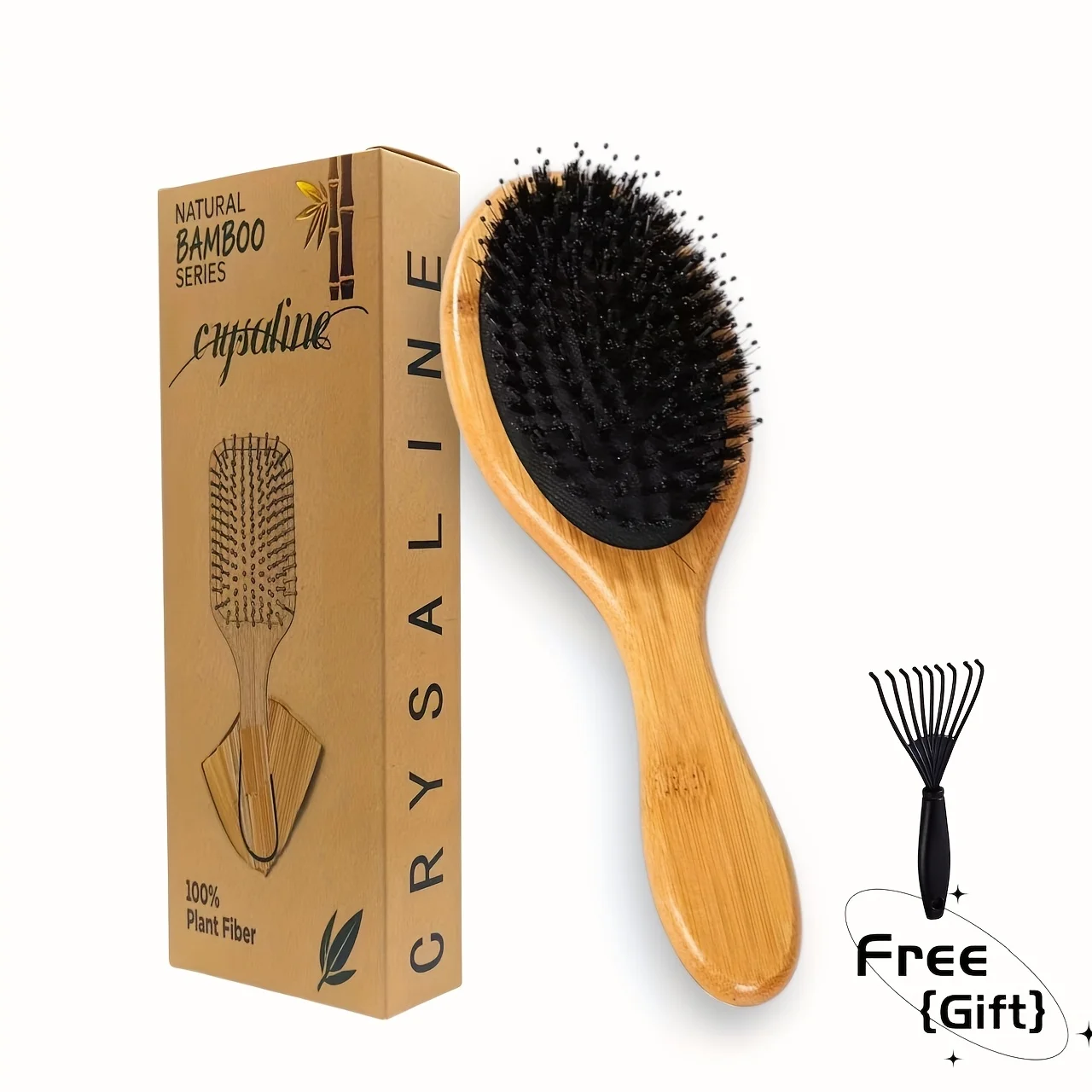 

Расческа на воздушной подушке с щетиной, подушка безопасности, массажная расческа, меридиан для кожи головы, пушистая бамбуковая расческа, расческа из бука