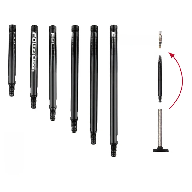AliExpress FOURIERS Fouriers PE002 Bike Presta Valve Tubeless Valve Extender Extension 20mm to 100mm with Nut Bicycle Parts
