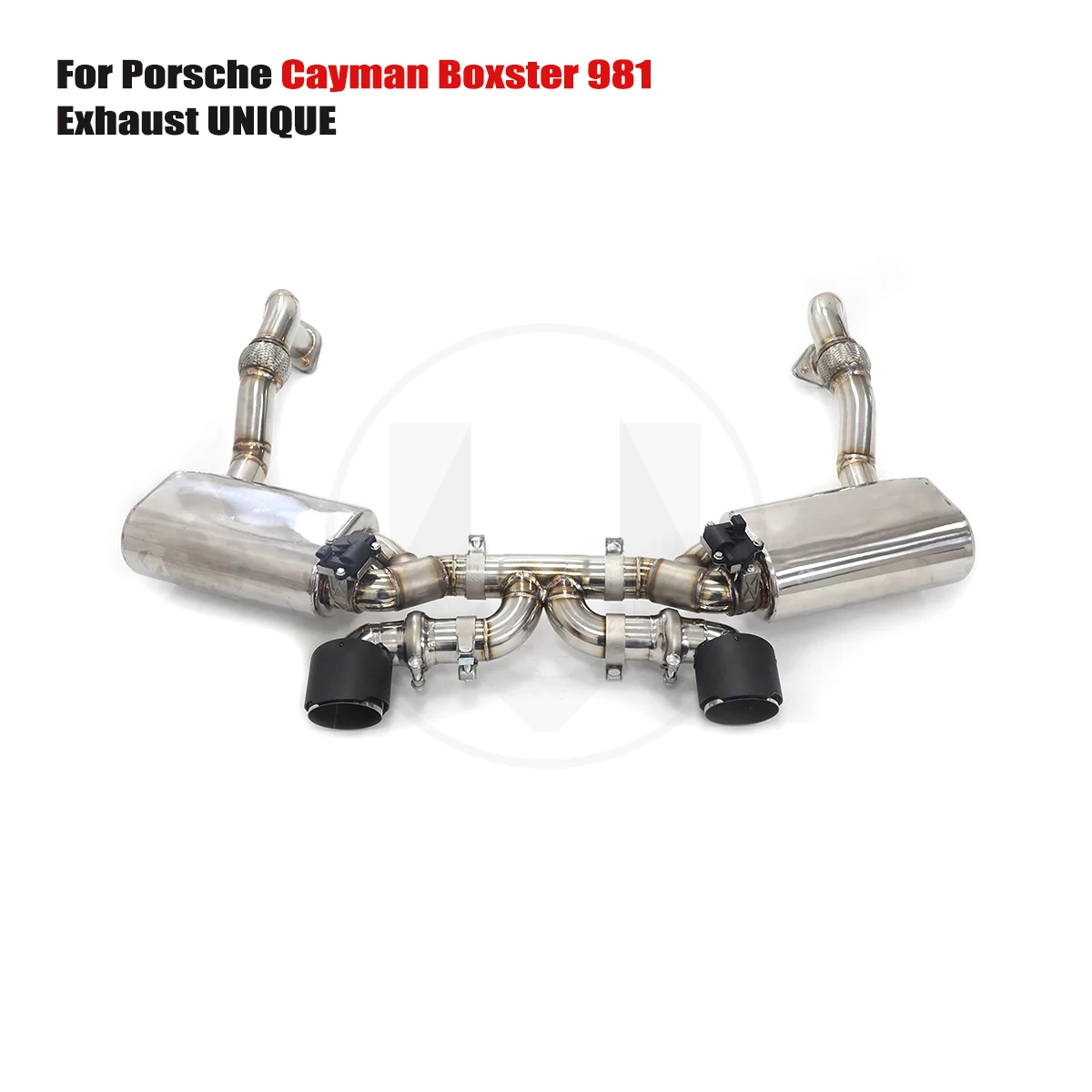 

UNIQUE For 2013-2015 Porsche Cayman Boxster 981 2.7L 3.4L 981 To GT4 ss304 valve exhaust performance valve exhaust system ss304