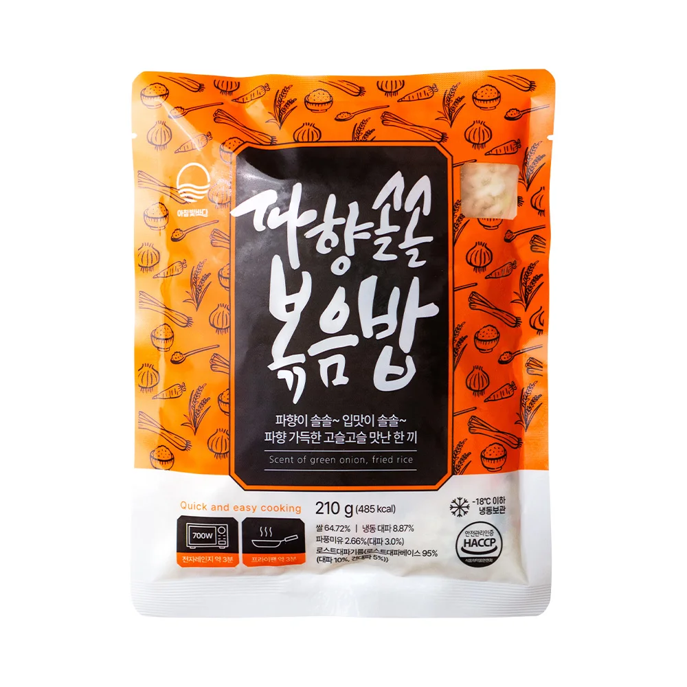 أرز مقلي مستورد ، أرز مجمد جاهز للأكل الفوري ، أخضر الأومجي ، عبق البصل ، 10 عبوات