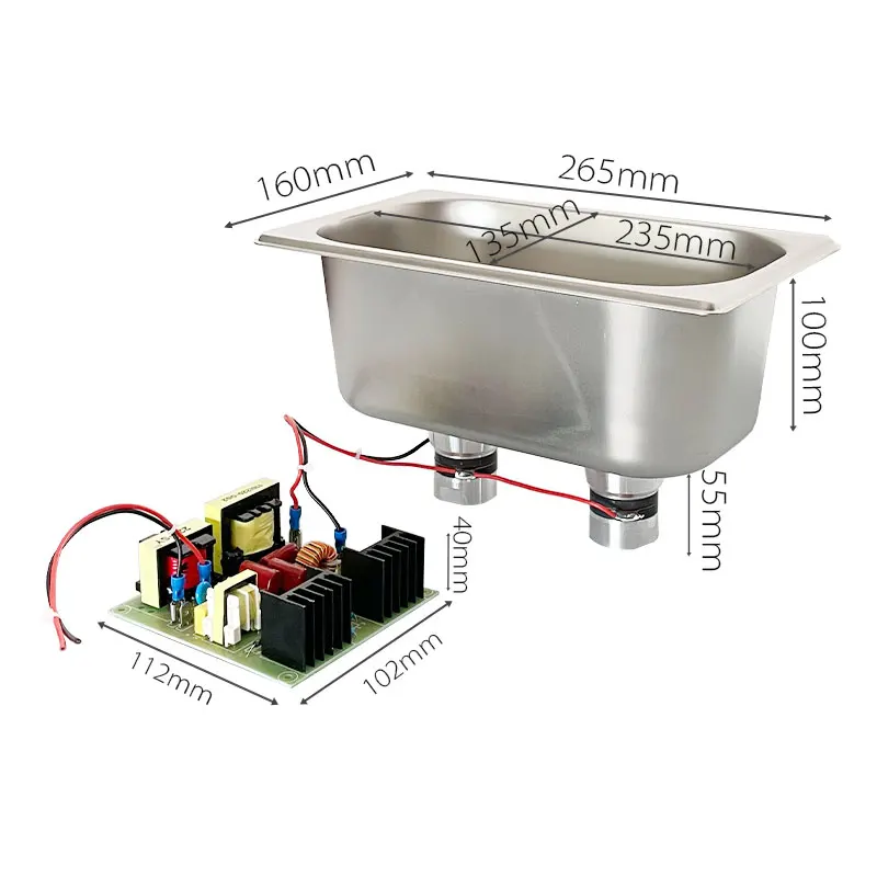 3L Capacity 40KHz120W Ultrasonic Cleaner Semi-finished DIY Assembly Kit Degreasing Rust Jewelry Watch Cleaner Parts