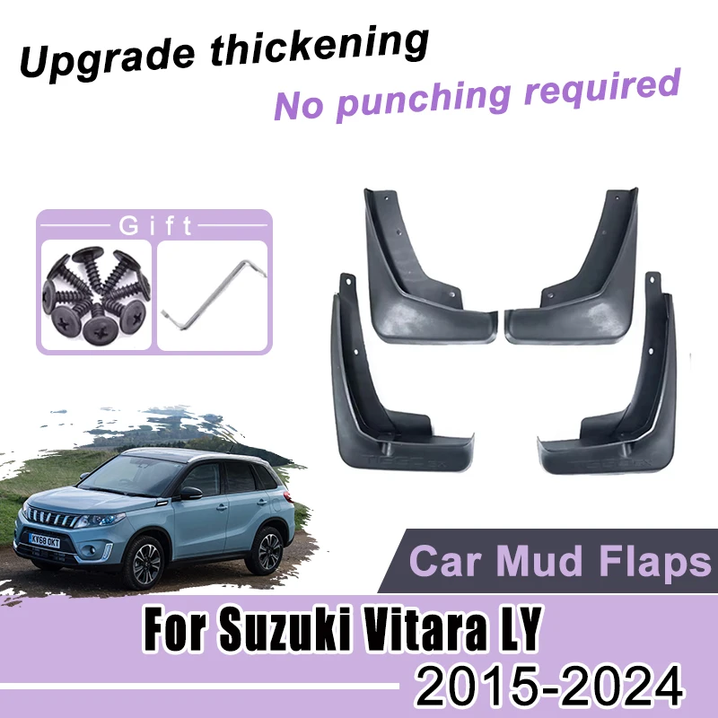 Mudguard For Suzuki Vitara Escudo LY 2015~2024 2016 2017 2018 2019 Mud Flaps Guard Splash Flap Mudguards Fender Car Accessories