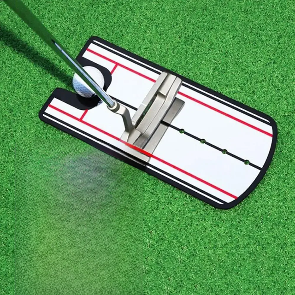 Miroir de pratique de mise de Golf, aide à l'entraînement à l'alignement du miroir, ligne d'oeil de miroir de Putter de pratique de Golf