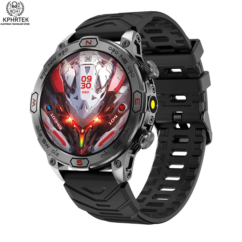 

KC86 Смарт-часы 1,43 дюйма Amoled с большим экраном BT-фонарик для вызова Компас 450 мАч Спорт на открытом воздухе Фитнес-трекер Смарт-часы