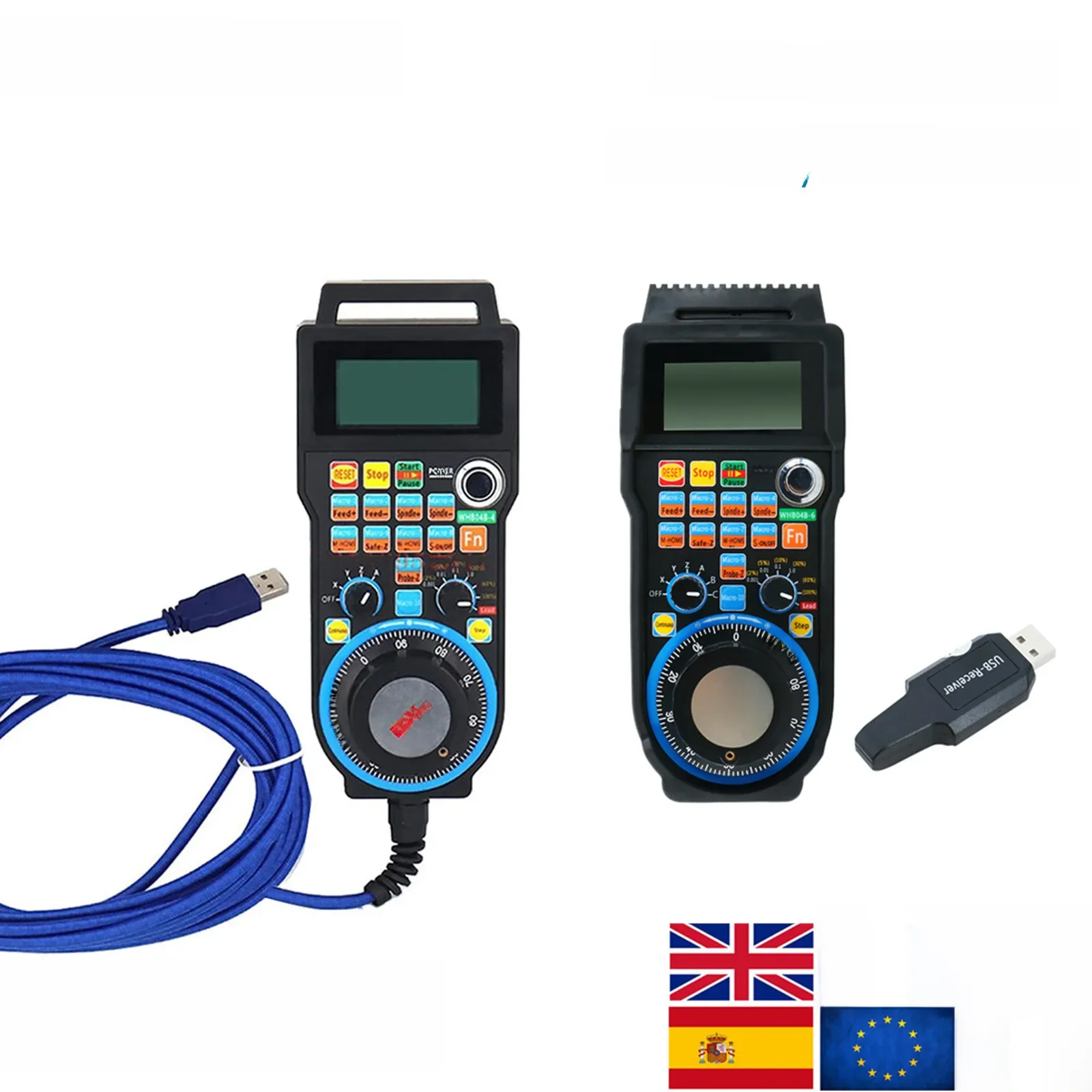 【US/EU】XHC LHB04B/WHB04B CNC Mach3 Handwiel Draadloos MPG Hangend handwiel voor freesmachine 4/6 Axis Mach3 Controller - afbeelding 2