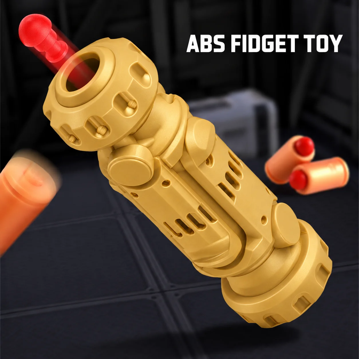 Mini ABS Fidget Toy with Ejectable Shells, Stress Relief Finger Toy, Novelty Gift for Teens and Adults Ages 14+