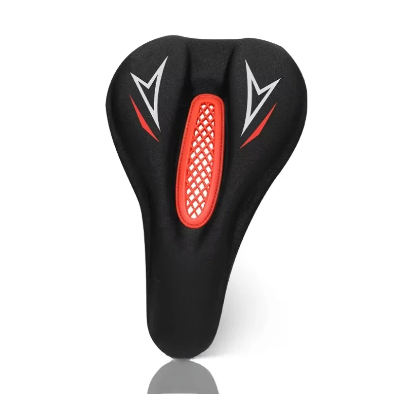 AliExpress NONE Bike Soft GEL Seat Cover Silicone Lycra Leather Cushion Padded Sport Bicycle Outdoor Shock Absorption Seat Cover for bikesaddle