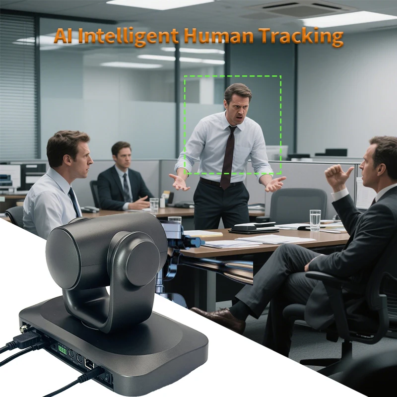 SZXLCOM 4K PTZ Conference Camera 12x/21x/30x Optical Zoom NDI POE HDMI USB AI Auto-Tracking for Telemedicine/Church Live/Office