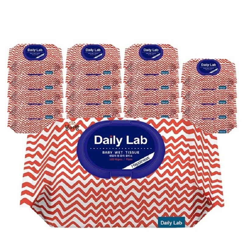 Taiyaki wipes daily wrap Happy's large capacity 100 pieces X20 pack (cap-type Plain fabric)