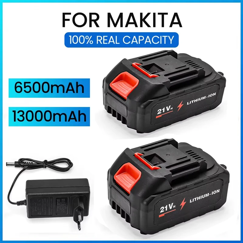 13000mAh لاستبدال ماكيتا ليثيوم أيون متوافق مع ماكيتا BL1860B BL1860 BL1850 بطارية أداة الطاقة القابلة لإعادة الشحن EUPlug