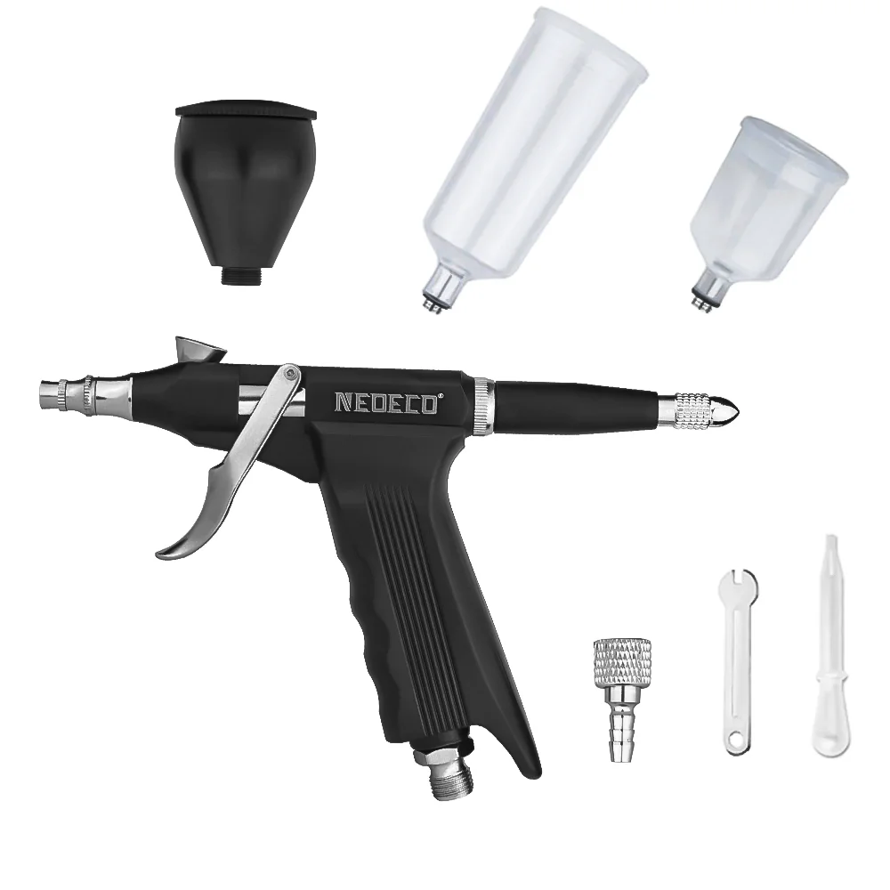 Professional Trigger Air-Paint Control Gun Pistol Airbrush for Body/Car Painting, Nail Arts, Cake Decorating, Textiles, Makeup