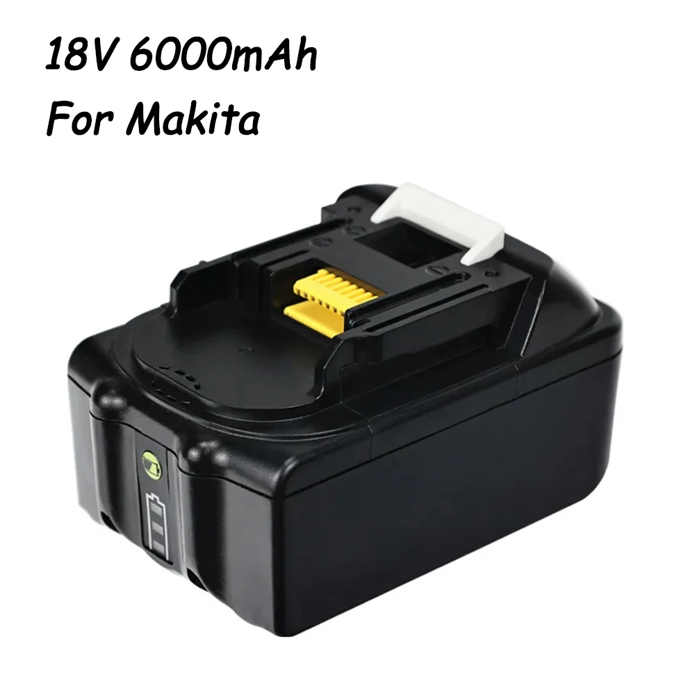 

18V 6000mAh Li-ion Rechargeable Battery for Makita Power Tools Replacement Battery with LED BL1840 BL1850 BL1860 BL1860B