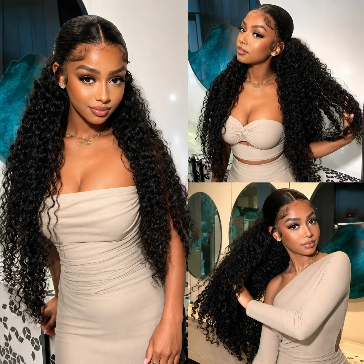 13x6 Inch Lace Front Wig for Women Glueless HD Lace Natural Hairline Baby Hair Full Density Virgin Human Hair Soft Silky Long Hair Extension