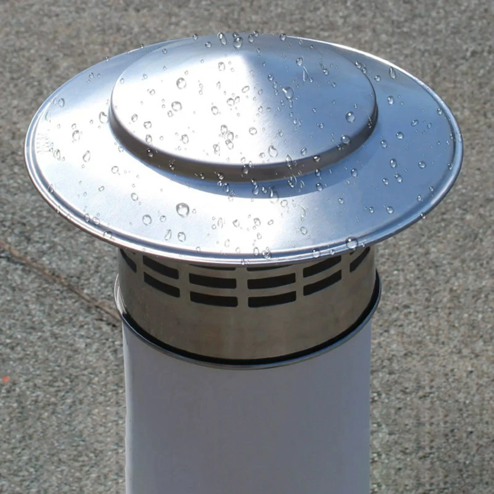 

304 Зонт от дымохода, крышка воздуховодной трубы, крышка от дождевой воды, водонепроницаемая крышка трубы, крышка выхлопной трубы свежего воздуха, крышка крыши, крышка трубы из ПВХ