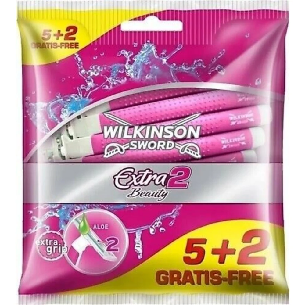 Wilkinson Sword Extra 2 Beauty Razor For Women, 5+2 Pcs