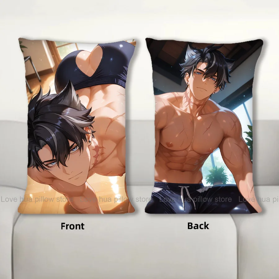 

Dakimakura аниме Wriothesley наволочка диванная подушка двухсторонняя наволочка с принтом 40X60 см