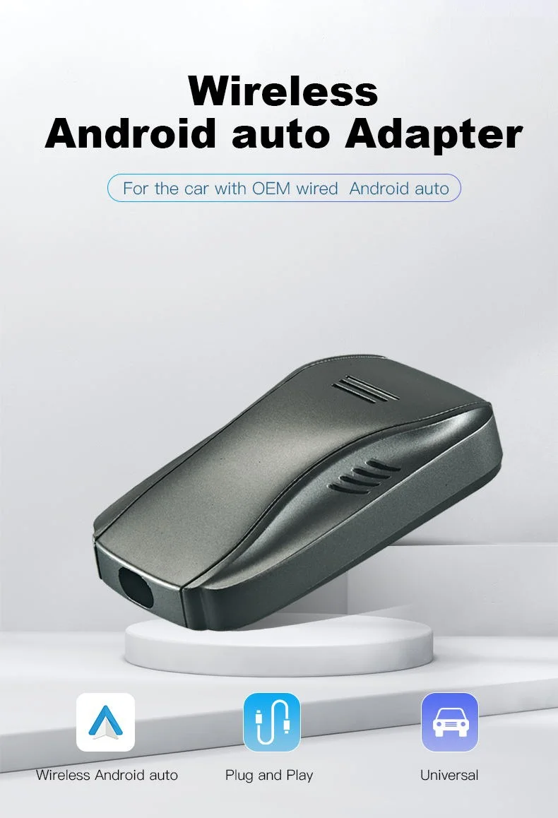 Wireless Android Auto Car Adapter, Bluetooth Car Adapter, AI Magic Box, with 5G WiFi Tranfer Data and OTA Online Upgrade