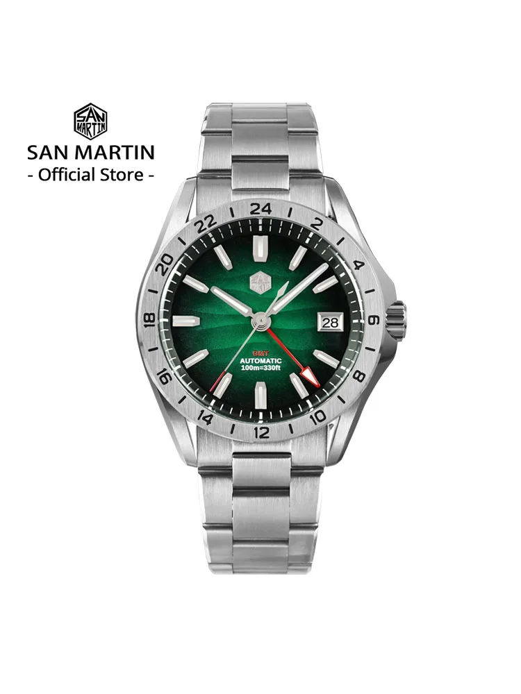 San Martin 39mm Purple Desert Texture Dial Luxury Men Dress Watch