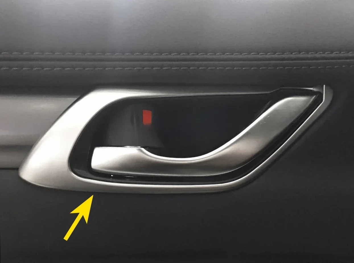 4Pcs/Set Chrome Car Interior Door Handle Trims ABS For Mazda CX-5 (KF) 2017-2025 Accessories