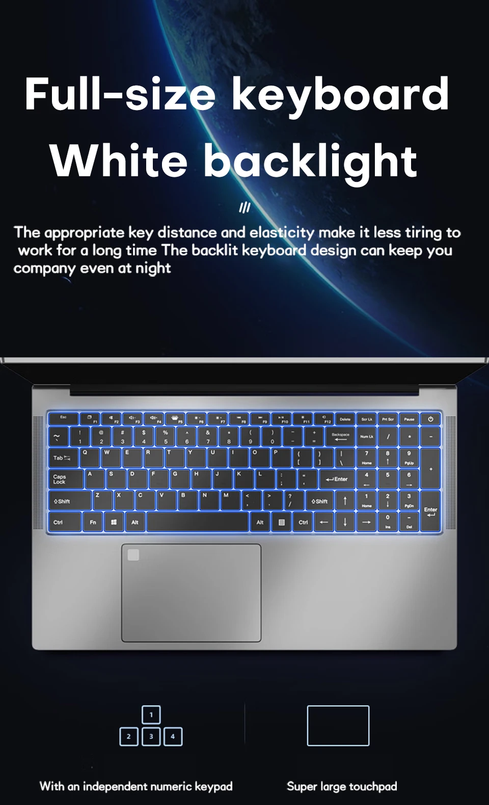 Xiaman 17.3" Ultar Slim Business Laptop Computer intel Pentium 6500Y Windows 11 Pro Notebook PC Laptops with Backlit Keyboard
