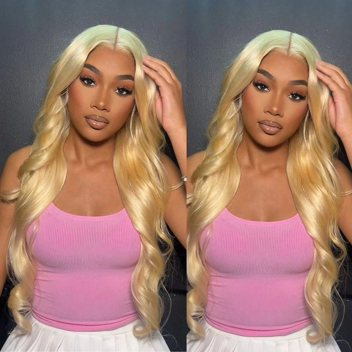 

40 Inch 250 Density Body Wave Blonde 613 Hd Transparent Lace Front Wig Human Hair 13x6 Brazilian Pre Plucked 13x4 Lace For Women